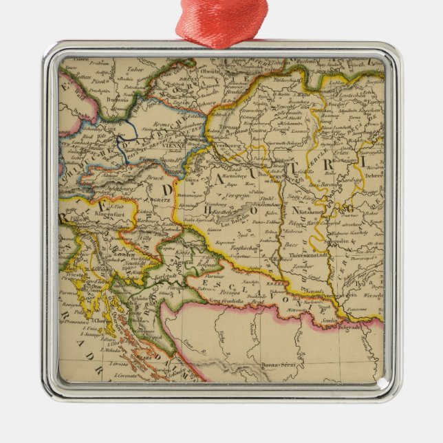 Österreichisches Reich 7 Silbernes Ornament (Vorne)