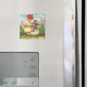 Osterreiten auf einem riesigen Babyküken, ZSSG Magnet