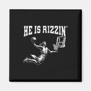 Osterreligion Fantastischer Basketball Jesus Meme Magnet