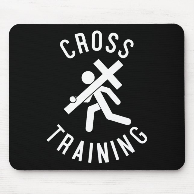 Osterreligiöser Spaß Christliches Cross Training G Mousepad (Vorne)