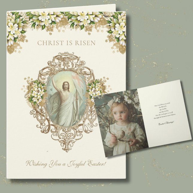 Osterreligiöses Auferstehungs-Foto Feiertagskarte (Von Creator hochgeladen)