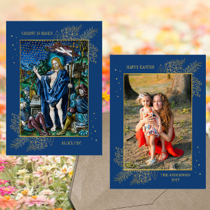 Osterreligiöses Christliches katholisches Foto Feiertagskarte