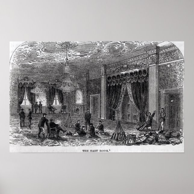 Ostersaal des Weißen Hauses Während des Zivilen Poster (Vorne)