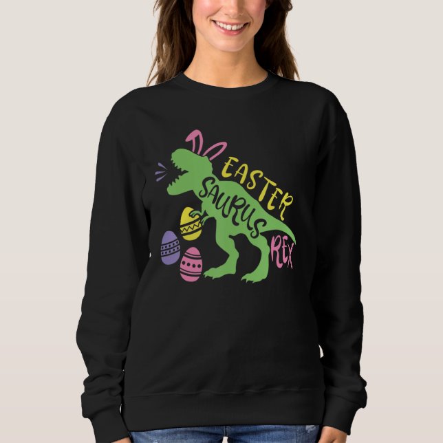 Ostersaurus Rex Egg Kids Rex Dinosaur Happy East Sweatshirt (Vorderseite)