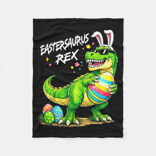 Ostersaurus Rex Lustiger Dinosaurier Ostern T Rex  Fleecedecke (Vorderseite)
