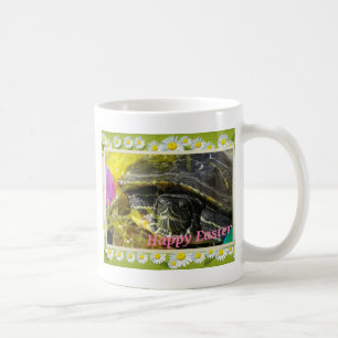 Osterschildkröte Blume Border Digital Art Tasse