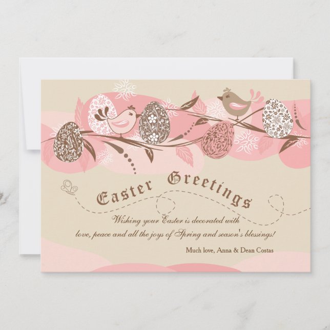 Osterschluckskarte Feiertagskarte (Vorderseite)