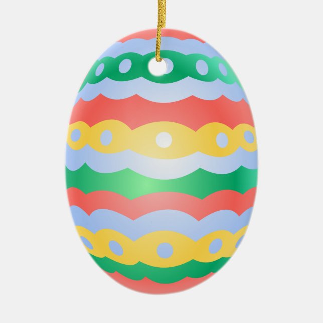 Osterschmuck Maßgeschneiderte Eierdekorationen Keramikornament (Vorne)