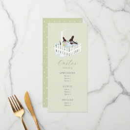 Osterschokolade Bunny Basket Menü Menükarte