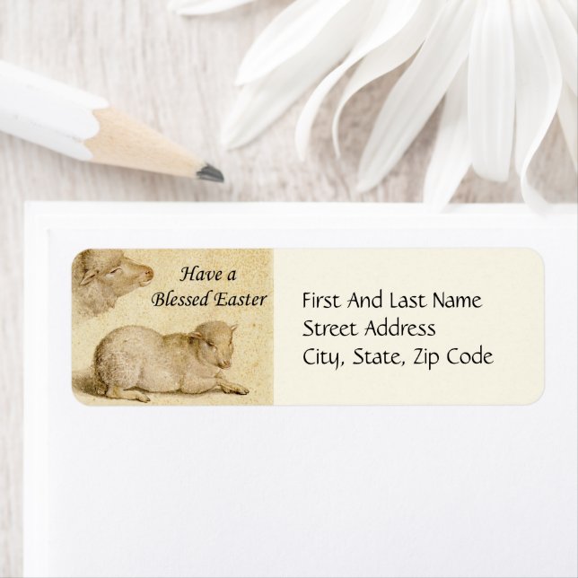 Ostersegmente Holbeins ruhende Lamm-Artwork (Insitu)