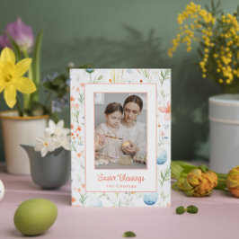 Ostersegnung | Benutzerdefiniertes Foto und Name | Feiertagskarte