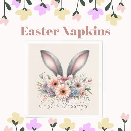 Ostersegnung Brunch Niedliche Sonnenstrahlen Rosa Serviette