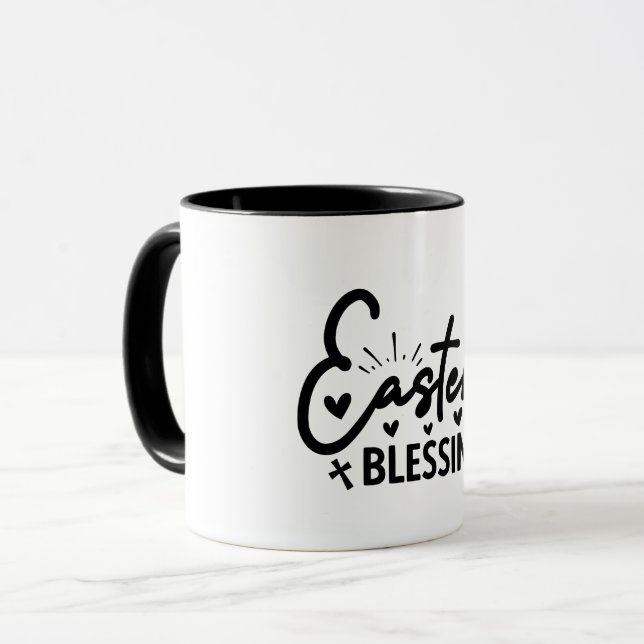 Ostersegnung Christlich Tasse (Vorderseite Links)