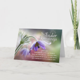 Ostersegnung Gott so liebte die Welt Johannes 3:16 Feiertagskarte