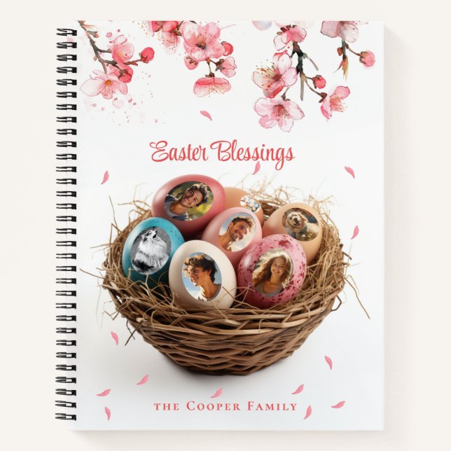 Ostersegnung Ich schneide Bilder Notebook Notizbuch (Vorderseite)