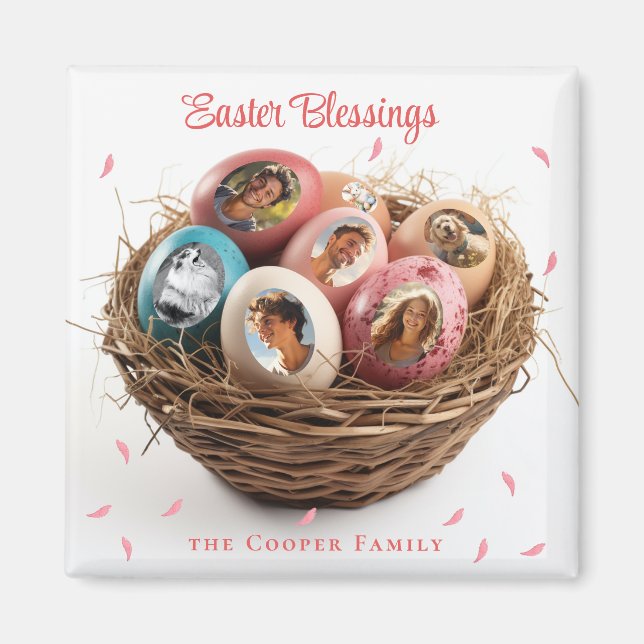 Ostersegnung Ich schneide Bilder Weihnachtskarte a Magnet (Vorne)