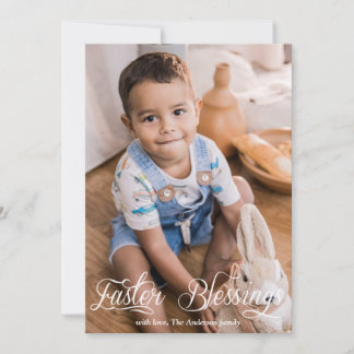 Ostersegnung Kleinkinder Foto Feiertagskarte