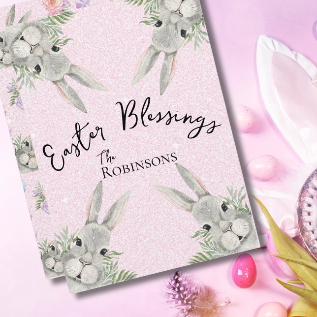 Ostersegnung Neugierige, graue, sonnige, rosa Blät (Von Creator hochgeladen)