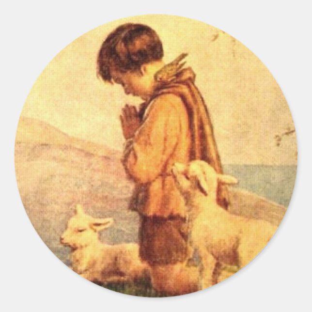 Ostersegnung Runder Aufkleber (Vorderseite)