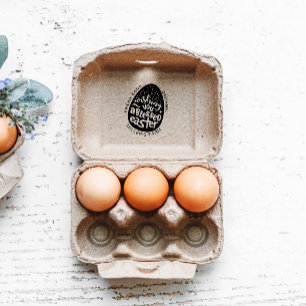 Ostersegnung Spielerisch Drehbügelkartons-Briefmar Gummistempel