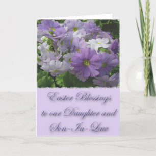 Ostersegnung: Tochter und Schwiegersohn Primrose Feiertagskarte