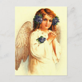 Ostersegnung. Vintages Gebet Angel Religiös Feiertagspostkarte