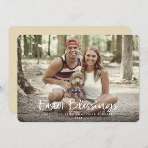 Ostersegnung Volles Foto Feiertagskarte