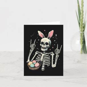 Osterskelett Bunny Rock Hand Rocker Jungs Kinder m Karte