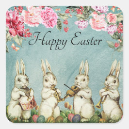 Ostersonnband Viktorianisches Bild Quadratischer Aufkleber