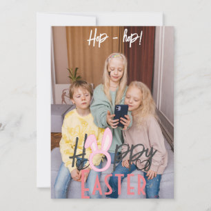 Ostersonne ganz einfach für niedliche Kinder Foto Feiertagskarte