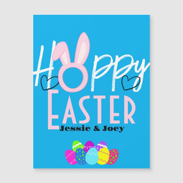 Ostersonne ganz einfach für niedliche Kinder Magnetkarte (Vorderseite)