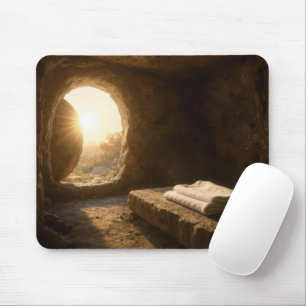 Ostersonne in einem leeren Grab Mousepad