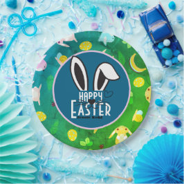 Ostersonne niedliche Stilfamilie Pappteller