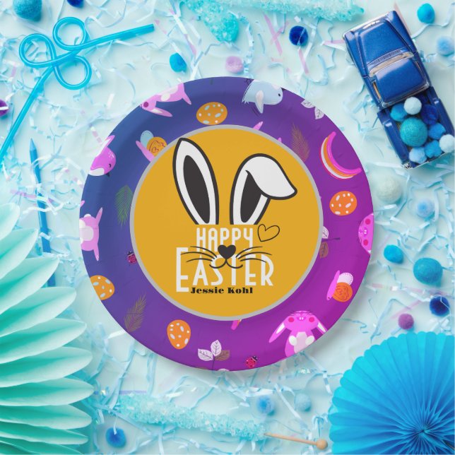 Ostersonne niedliche Stilfamilie Pappteller (Party)