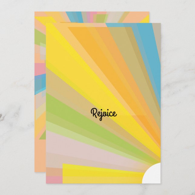 Ostersonnendienst Einladungen (Vorne/Hinten)