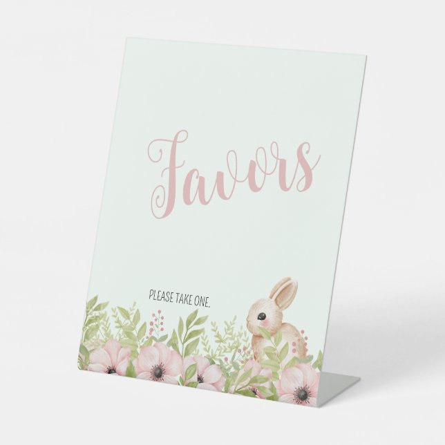 Ostersonnendusche Gastgeschenke signieren Sockelschild (Vorderseite)