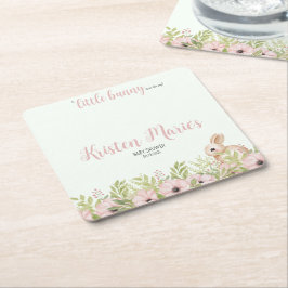 Ostersonnendusche Rechteckiger Pappuntersetzer