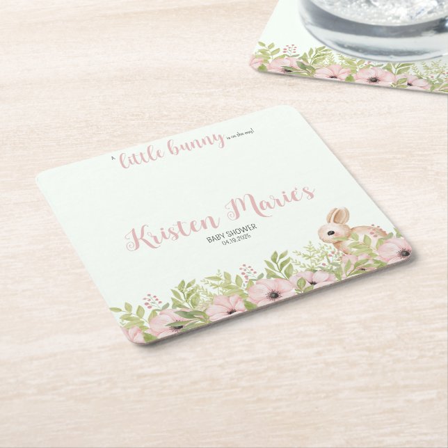 Ostersonnendusche Rechteckiger Pappuntersetzer (angewinkelt)