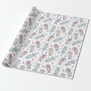 Ostersonnengommuster Geschenkpapier