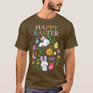 Ostersonnenhasen Gesicht lustigen Ostertag zwei T-Shirt