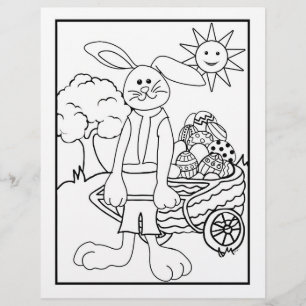 Ostersonnenkarte der Eier - Farbseite