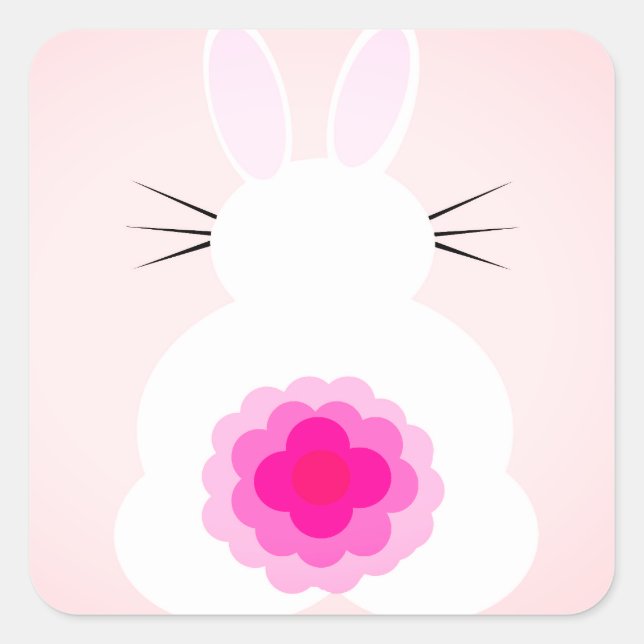 Ostersonnenklammer Quadratischer Aufkleber (Vorderseite)