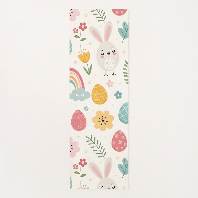 Ostersonnenmuster Yogamatte (Vorderseite)