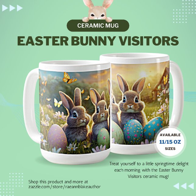 Ostersonnige Besucher Keramik Tasse (Von Creator hochgeladen)