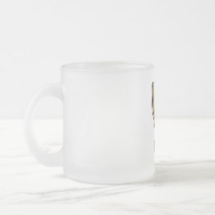 Ostersonnige Blume mit Kanincheneier Mattglastasse