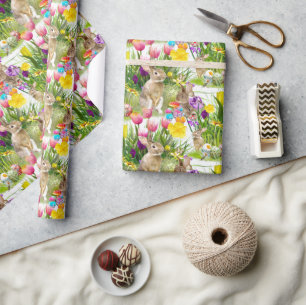 Ostersonnige Collage / Geschenkpapier