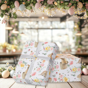 Ostersonnige Frühlingsflora Geschenkpapier