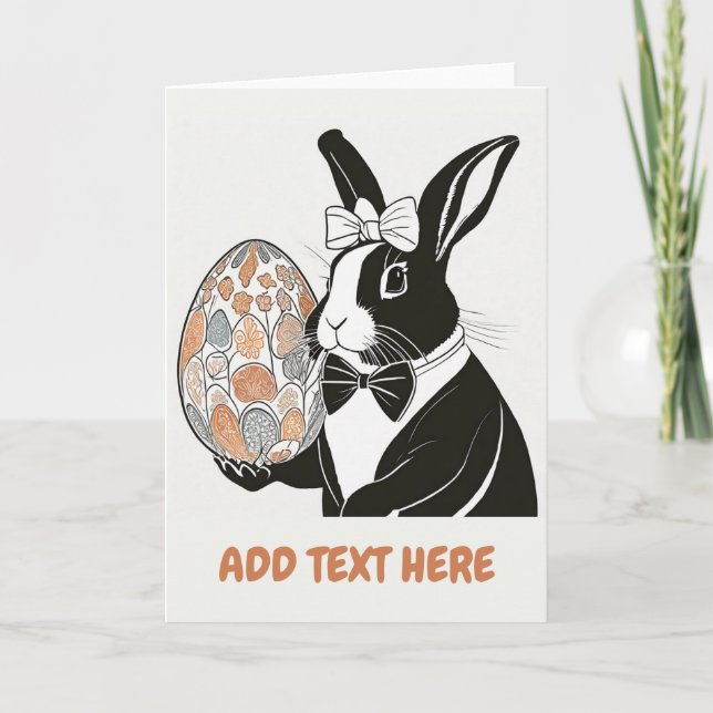 Ostersonnige Grußkarte Feiertagskarte (Vorderseite)