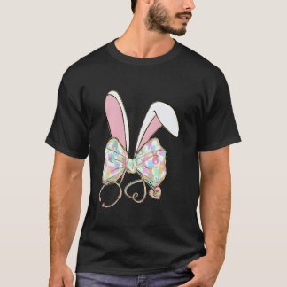 Ostersonnige Nurse Stethoscope Bow Doctor Rabbit C T-Shirt