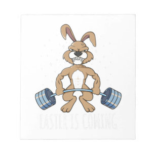 Ostersonnige Osterfeier Bodybuilding Notizblock